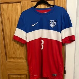 Nike USA Soccer Jersey - Blue, White, and Red